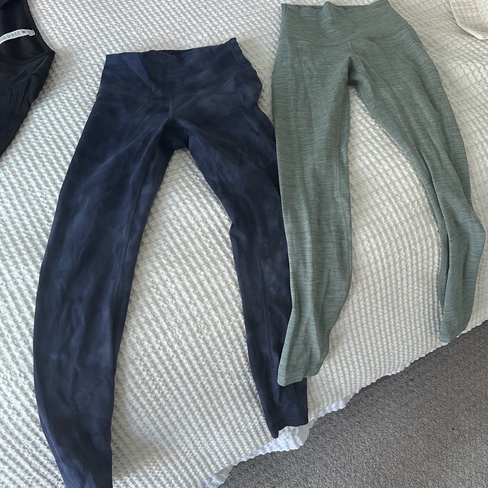 2 Lululemon leggings size 0&2